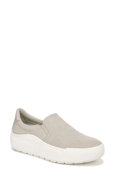 Dr. Scholl's Time Slip-on Sneaker In Oyster Grey Fabric