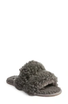 Ugg Maxi Curly Genuine Shearling Scuffetta Slipper In Charcoal