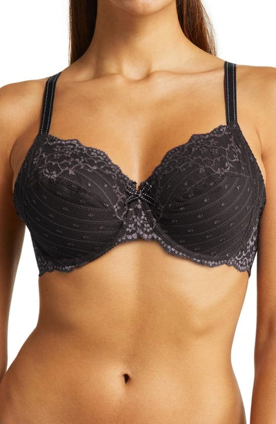 Chantelle Lingerie Rive Gauche Full Coverage Underwire Bra In Ink/ Siamois-vb/ 3y