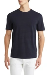 Hugo Boss Tiburt Cotton T-shirt In Dark Blue