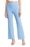 Open Edit Vented Flare Pants In Blue Lake