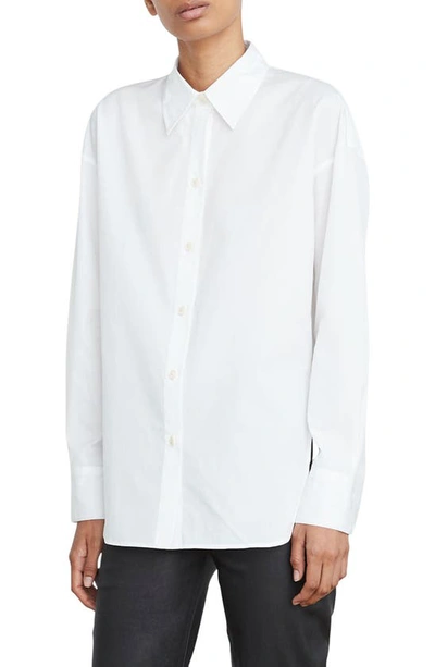 Vince The Convertible Button Down In Optic White