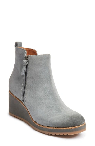 Söfft Emeline Waterproof Wedge Bootie In Moon Grey