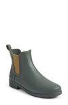 Hunter Refined Chelsea Boot In Arctic Moss/ Utility Green