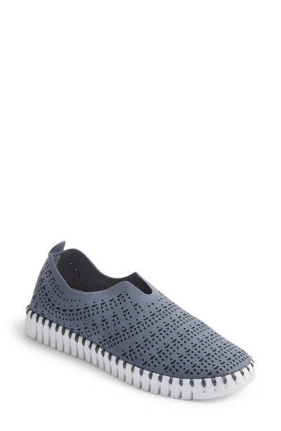 Ilse Jacobsen Tulip Slip-on Sneaker In Grey Blue