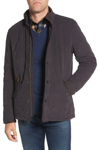 Barbour Bowden Quilted Nylon Jacket In Navy