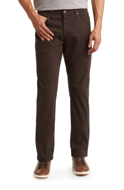 Ag Everett Sud Slim Straight Fit Pants In Rich Carob