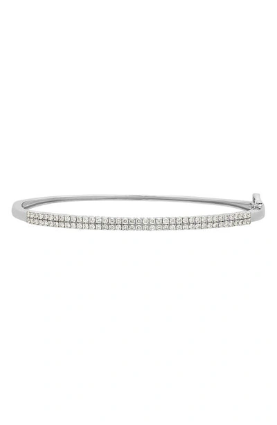 Bony Levy Bardot Diamond Bangle In 18k White Gold