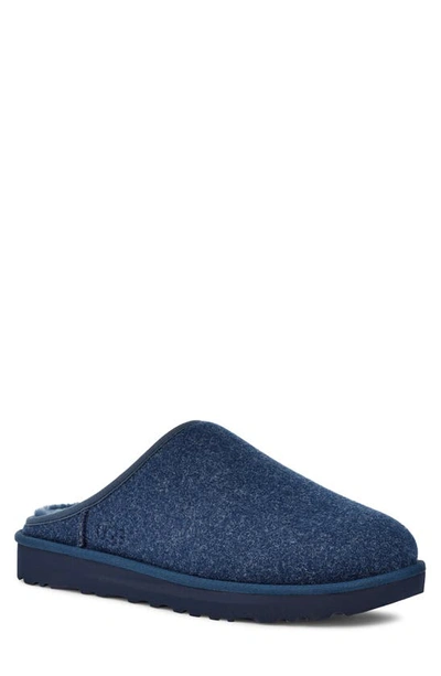 Ugg Classic Scuff Slipper In Heather Navy