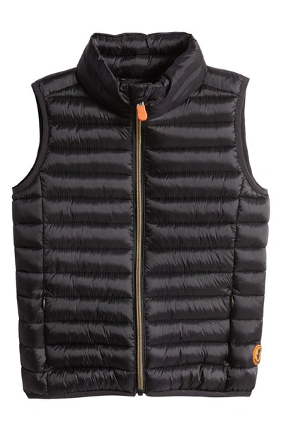 Save The Duck Kids' Ava Quilted Puffer Vest In Black
