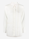 Chloé Broderie-anglaise Silk Shirt In White