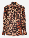 Roberto Cavalli Synthetic Fibers Shirt In Multicolor