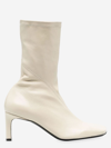 Jil Sander Square-toe Ankle Boots In Pink