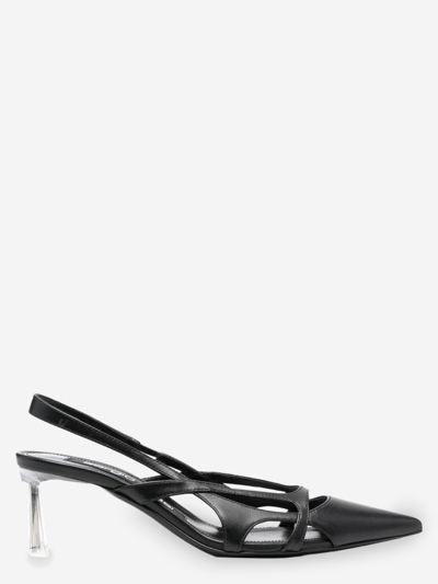 Sergio Rossi Sling Back Pumps Shoes In Black