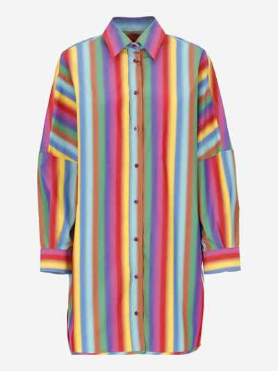 Etro Cotton Stripe-pattern Shirt In Multicolor