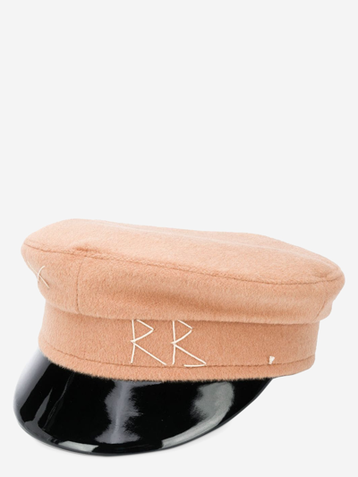 Ruslan Baginskiy Baker Boy Wool Hat In Beige