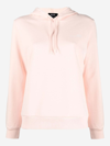 Apc Embroidered Drawstring Hoodie In Pink