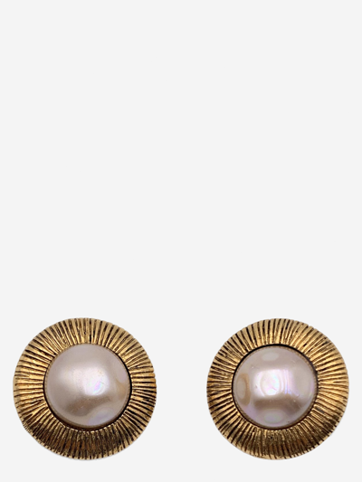 Pre-owned Chanel Metal Earrings In Gold