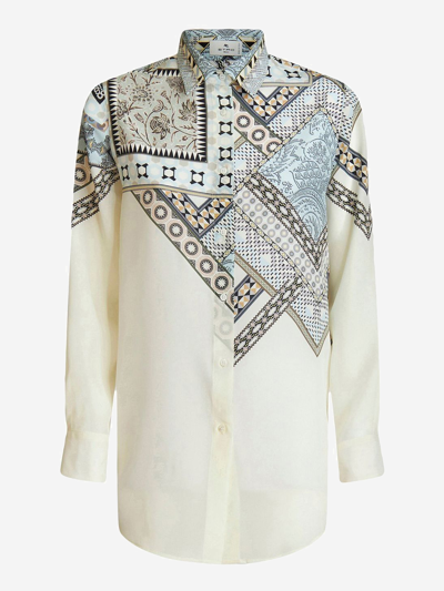 Etro Silk Shirt In White