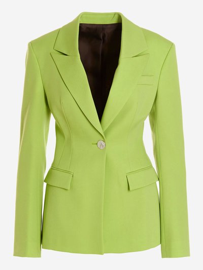 Attico Womens Green Outerwear Jacket