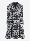 Comme Des Garçons Floral Jacquard Double-breasted Coat In Black