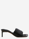 Jacquemus Woman Sandals Black Size 6 Soft Leather