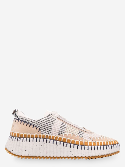 Chloé Leather Sneakers In Pink