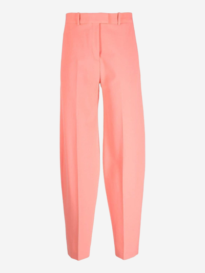 Attico Jagger Viscose-blend Trousers In Salmon