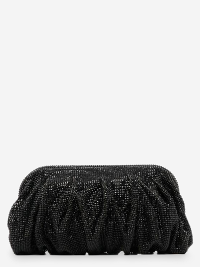 Benedetta Bruzziches Fabric Clutch Bag In Black
