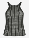 Dion Lee Open-knit Sleeveless Top In Black