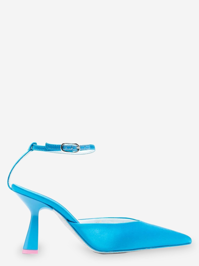 Chiara Ferragni Leather Shoes In Blue