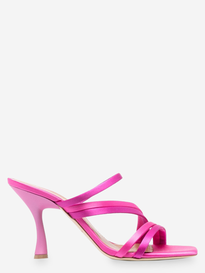 Malone Souliers 100mm Sculpted Heel Sandals In Fuchsia