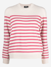Apc Striped Cashmere Jumper In Multi