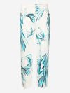 F.r.s For Restless Sleepers Etere Printed Silk-twill Straight-leg Pants In White