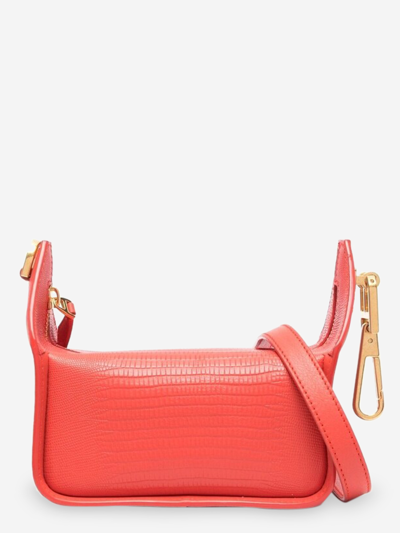 Bally Leather Cross Body Bag In Red