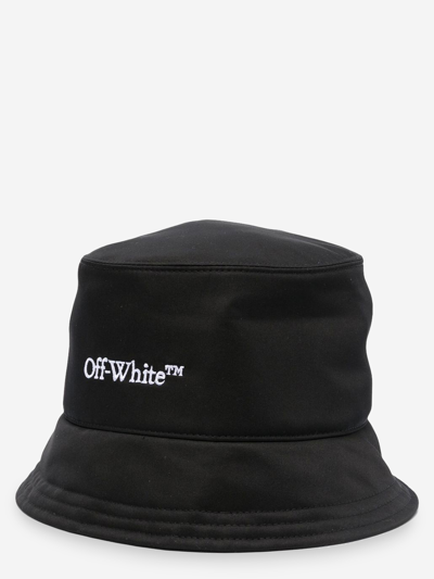 Off-white Black Bucket Hat In A Technical Fabric