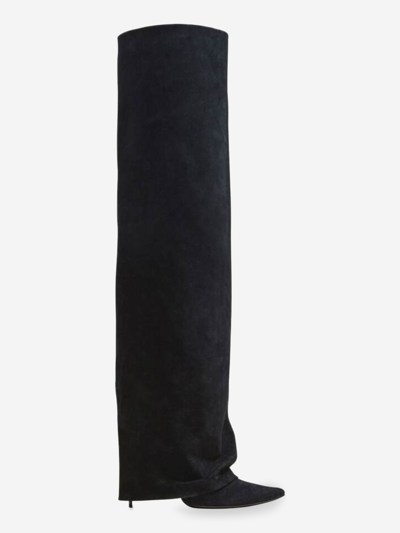 Balmain Kniehohe Stiefel In Black