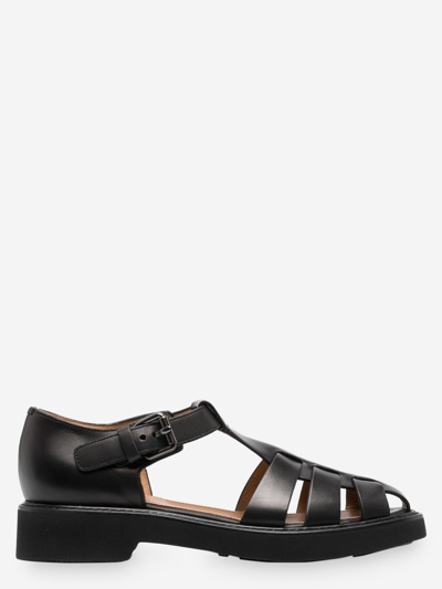 Church's Hove Caged Sandals In Black