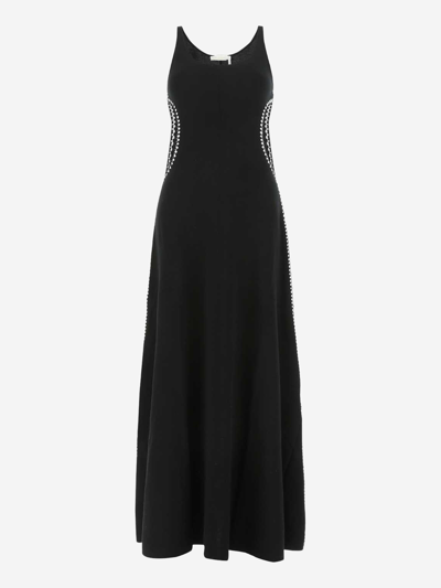Chloé Black Wool Dress Black Chloe Donna S In Multicolor