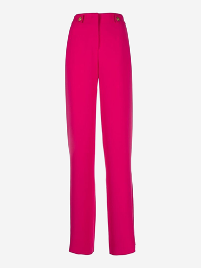 Giorgio Armani High-waist Wide-leg Trousers In Pink