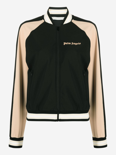Palm Angels Logo-print Track Jacket In Black