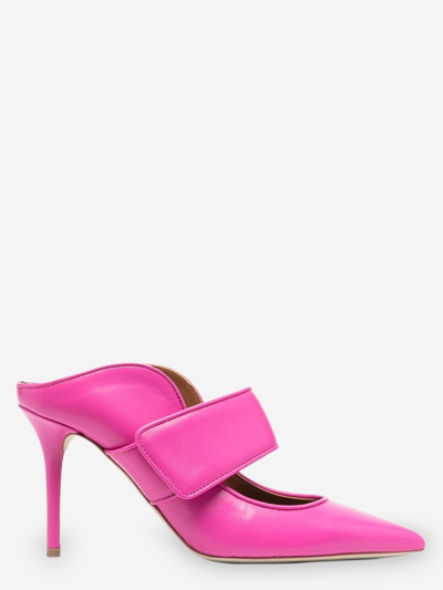 Malone Souliers Pointed-toe Leather Mules In Pink