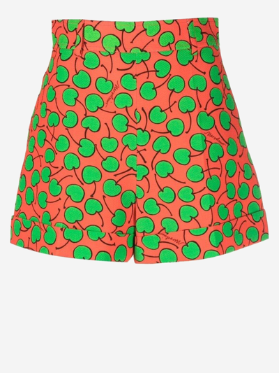 Moschino Patterned Mini Shorts In Multicolor