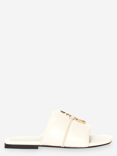 Jw Anderson J.w. Anderson Padded Slides With Anchor Logo In White