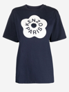Kenzo Boke Flower 2.0-print Cotton T-shirt In Navy