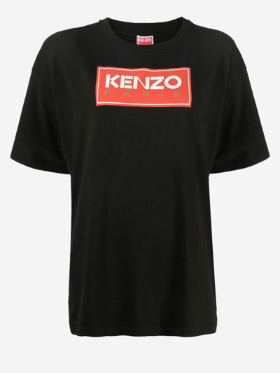 Kenzo Logo-print Cotton T-shirt In Black