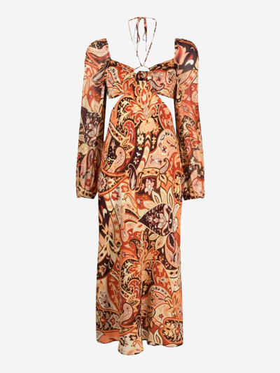 Rixo London Kamilla Printed Georgette Maxi Dress In Multicolor