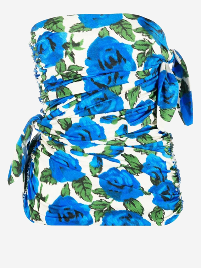 Philosophy Multicolor Flower Bloom Off-shoulder Top
