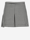 N°21 Rock Check-print Pleated Skirt In Multicolor
