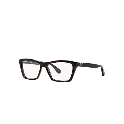 Ray Ban Eyeglasses Woman Rb5316 Optics - Tortoise Frame Clear Lenses Polarized 53-16